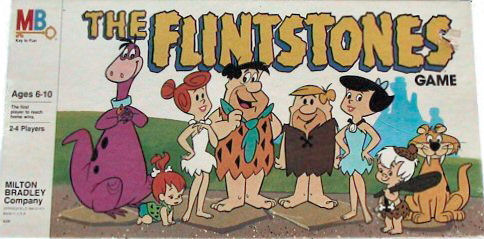 Milton Bradley US Flintstone Game Board